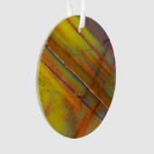 Versteend hout geel ornament (voorkant)
