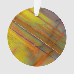 Versteend hout geel ornament
