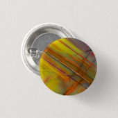 Versteend hout geel ronde button 3,2 cm (Voorkant /achterkant)