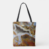 Versteend Hout Met Kristallen Tote Bag (Achterkant)
