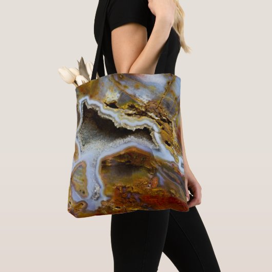 Versteend Hout Met Kristallen Tote Bag (Dichtbij)