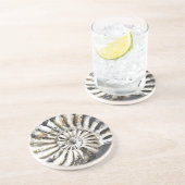 Versteend Nautisch Fossil Beach House Onderzetter (Zijkant)