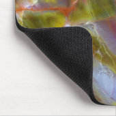 Versteend Regenbooghout Muismat (Hoek)