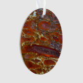 Versteende dinosaurusbot ornament (voorkant)