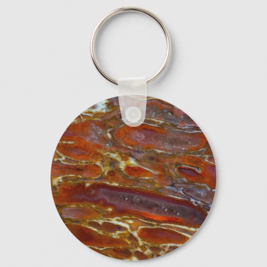 Versteende dinosaurusbot sleutelhanger (Voorkant)