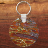 Versteende dinosaurusbot sleutelhanger (Voorkant)