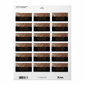 Versteende log Close-up I Etiket (Full Sheet)