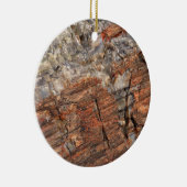 Versteende log Close-up I Keramisch Ornament (Rechts)