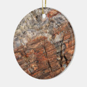 Versteende log Close-up I Keramisch Ornament (Links)