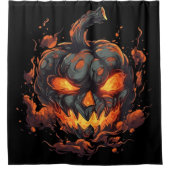 Versteende pompoen douchegordijn (Voorkant)