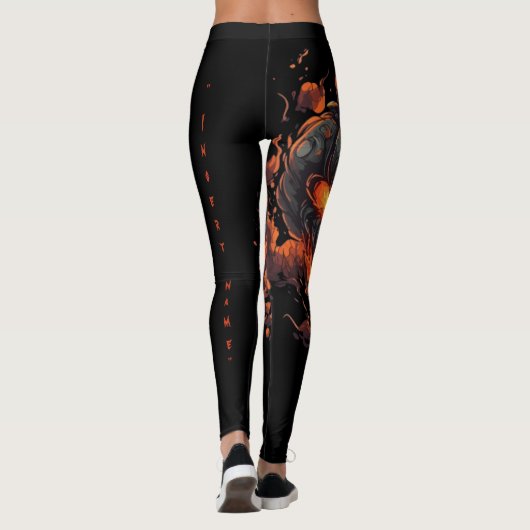 Versteende pompoen leggings (Achterkant)