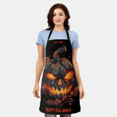 Versteende pompoen schort (Gedragen)