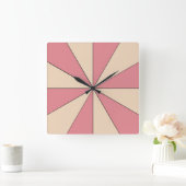 Verstelbaar minimalistisch kleuromslag vierkante klok (Huis)