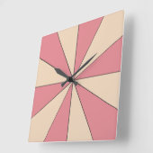 Verstelbaar minimalistisch kleuromslag vierkante klok (Hoek)