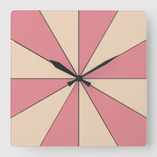 Verstelbaar minimalistisch kleuromslag vierkante klok