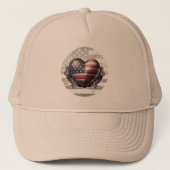 Verstelbaar van 17" naar 24" 100% polyester schuim trucker pet (Voorkant)
