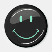 Verstelbare kleur Neon Black Happy Face Magneet (Voorkant)