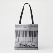  verstelbare  Pianozak Tote Bag (Voorkant)