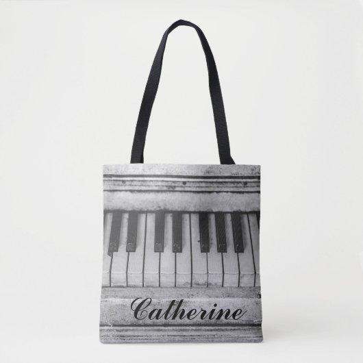  verstelbare  Pianozak Tote Bag (Voorkant)