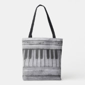  verstelbare  Pianozak Tote Bag (Achterkant)