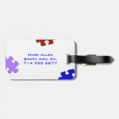 versteld bagagelabel (Achterkant horizontaal)