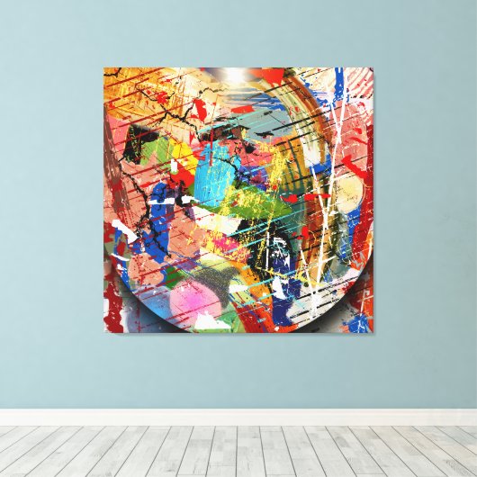 versteld canvas afdruk (Insitu (Houten vloer))