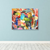 versteld canvas afdruk (Insitu (Houten vloer))
