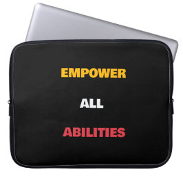 Versterk alle vaardigheden Aangepaste tekst HP lap Laptop Sleeve