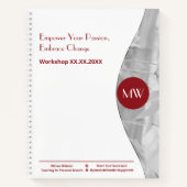 Versterk je passie en omarm Change Life Coach Notitieboek (Voorkant)