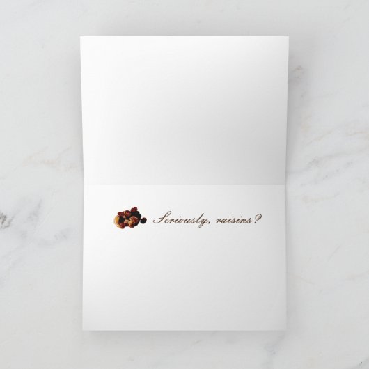 versterk me met rozijnen grappige valentijn feestdagen kaart (Binnen)