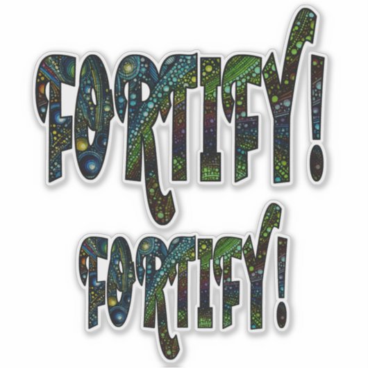 Versterk! Sticker (Voorkant)
