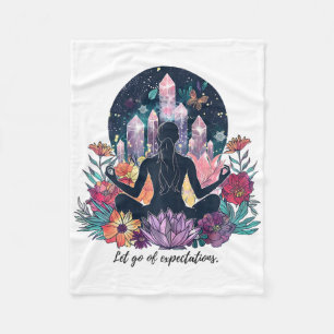 Versterk uw Sereniteit - Yoga en meditatie toegang Fleece Deken
