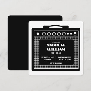 Versterker luidspreker muziek verjaardag kaart