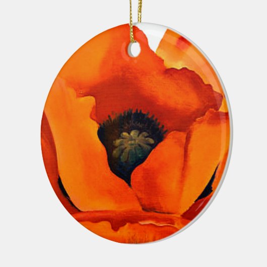 Versterking Georgia O'Keefe Red Poppy Flower 1927 Keramisch Ornament (Links)