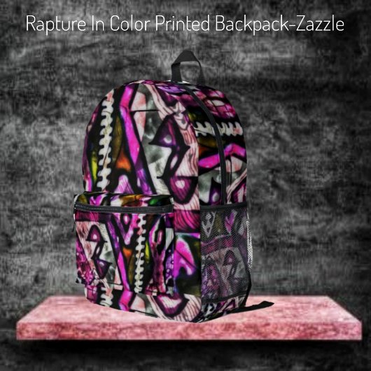 Versterking in kleur bedrukte rugzak