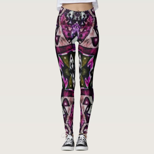 Versterking in kleur leggings (Voorkant)