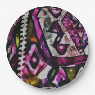 Versterking in kleur papieren bordje