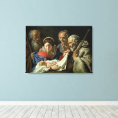 Versterking van de Baby Jezus Canvas Afdruk (Insitu (Houten vloer))