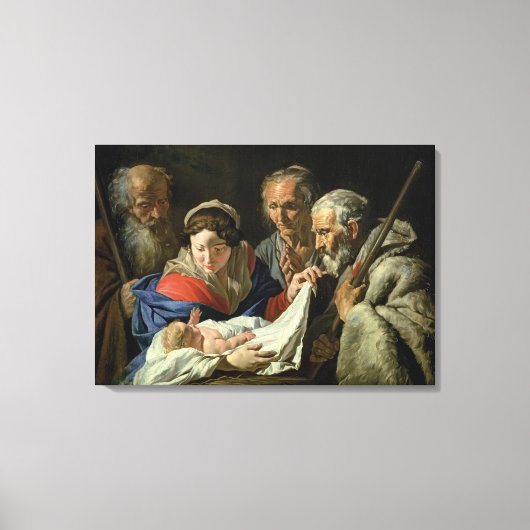 Versterking van de Baby Jezus Canvas Afdruk (Voorkant)