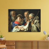 Versterking van de Baby Jezus Canvas Afdruk (Insitu (Woonkamer))