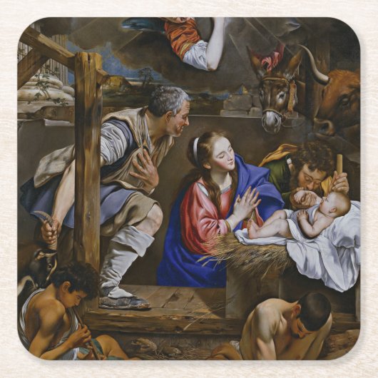 Versterking van de herders - Juan Bautista Maino Kartonnen Onderzetters (Voorkant)