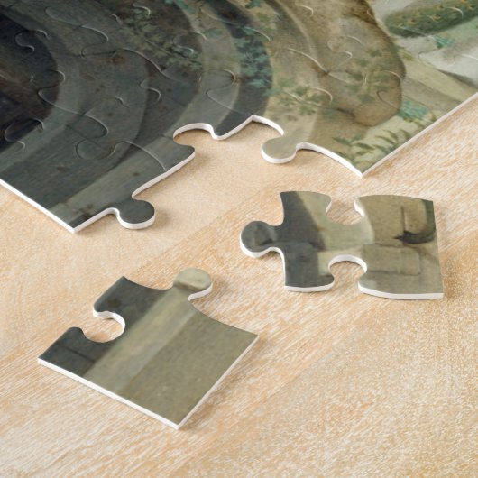 Versterking van de herders, ongeveer 1500 legpuzzel (Zijkant)