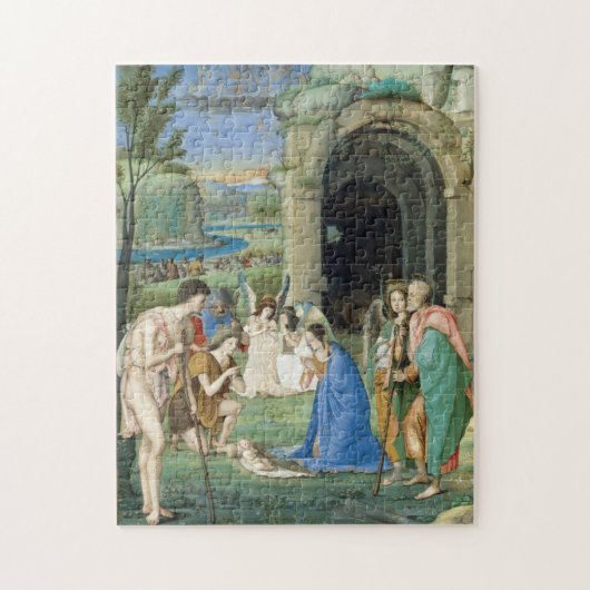 Versterking van de herders, ongeveer 1500 legpuzzel (Verticaal)