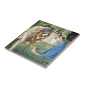 Versterking van de herders, ongeveer 1500 tegeltje (Zijkant)