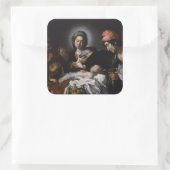 Versterking van de herders, ongeveer 1615 vierkante sticker (Tas)