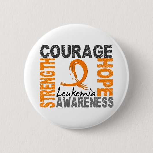 Versterking van de hoop leukemie ronde button 5,7 cm (Voorkant)