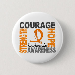 Versterking van de hoop leukemie ronde button 5,7 cm