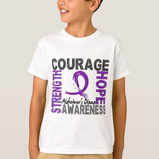 Versterking van de hoop op de ziekte van Alzheimer T-shirt (Voorkant)