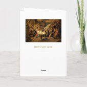 Versterking van de kerstdagen van de Shepherds Fin Feestdagen Kaart (Achterkant)