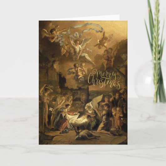 Versterking van de kerstdagen van de Shepherds Fin Feestdagen Kaart (Voorkant)